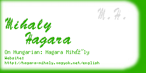 mihaly hagara business card